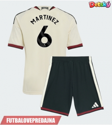Lacne Dětský Futbalové dres Manchester United Lisandro Martinez #6 2026-27 Krátky Rukáv - Tretina (+ trenírky)